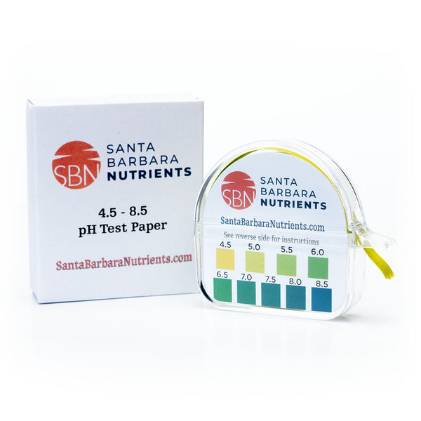 Santa Barbara Nutrients’ pH paper is ideal for monitoring the pH value